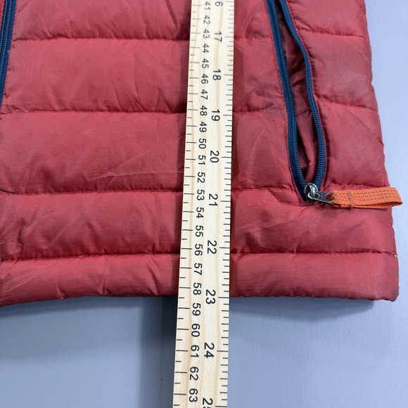 Patagonia Jacket Boys Large 12 Red Down Puffer Insulated Lightweight Hoodless - Picture 7 of 8